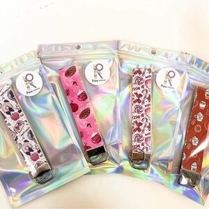 Mystery Faux Leather Handmade Wristlet Keychain